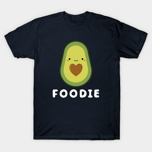 Cute and kawaii foodie avocado T-Shirt by happinessinatee